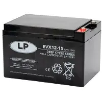 Landport EVX12-15 / EVX12015 Deep Cycle Carbon AGM Gel accu (12V, 15 Ah, T12 terminal)