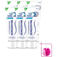 Sensodyne 6 x – Tandpasta – Rapid Relief – 75 ml - Bulkverpakking - Gevoelige tanden - Douchemop - Tandpasta