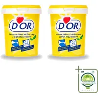 DOR 2 x - Natuurzuivere Zachte Zeep - Vast Zeepmiddel - Voor Vloeren en Was - 1 kg - Grootverpakking - Natuurlijke Zeep - Reiniging - Vlekverwijdering - Vloer Reinigen - Wasgoed Reinigen