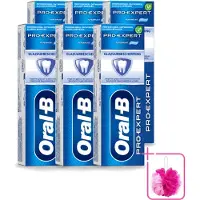 Oral-B 6 x - Pro-Expert Sterk Glazuur - Tandpasta - Beschermt Glazuur - 75 ml - Bulkverpakking - Tandpasta - Douchemop - Glazuur beschermen