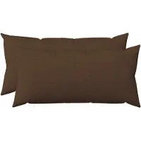 vidaXL Kussensloop 2 st HEERLEN Bruin 40 x 70 cm Stof