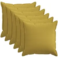 vidaXL Kussensloop 6 st HOUTEN Lichtgroen 55 x 55 cm Faux Linnen