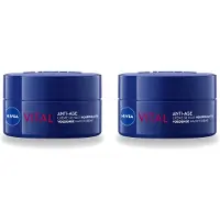 Nivea 2 x - Nachtcrème - VITAL Anti-Rimpel Herstellend - Voor rijpe huid - Met Vitamine F, Teunisbloemolie & Calcium - 50 ml - Voordeelverpakking - 2 stuks