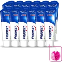 Prodent 12 x – Tandpasta – White System – Natuurlijk Witmakend – 75 ml - Bulkverpakking - Witte tanden - Douchemop - Tandenpoets