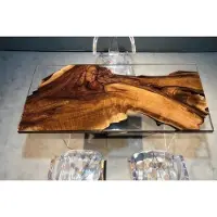AEA Braun - Transparante epoxytafel, design, eettafel, hars