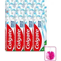 Colgate 12 x – Tandpasta – White Teeth – 75 ml - Bulkverpakking - Witte tanden - Douchemop - Tanden reinigen