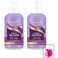 Unilever 2 x Andrélon Intense Repair Leave-In Crème - 200 ml - Voordeelverpakking - 2 stuks