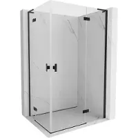 Mexen Mist-H L Duo douchecabine scharnierend rechts 115 x 120 , transparant, zwart - 8A5L-115L-120P-70-00