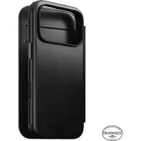 Nomad Modern Leather Horween Folio iPhone 18 Pro Hoesje Zwart