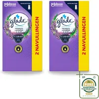 Glade 2 x - Touch & Fresh Navulling - Tranquil Lavender & Aloë - 2 × 10 ml - Wasstrips - Luchtverfrisser - Lavendel - Geur - Ontspanning - Geurverspreiding