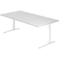 Hjh OFFICE PRO XTRA XB 2E WW - Wit 200 x 100 Tafelhoogte I In hoogte verstelbaar
