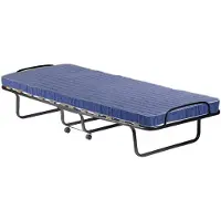 Dmora Klappbed Rosalba, inklapbaar bed met 15 latten, ruimtebesparend kinderbed, 100% Italy, 80 x 200 x 40 cm, inclusief traagschuimmatras