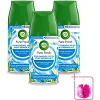 Air Wick 3 x – Navulling – Freshmatic Pure Lentedauw – 250 ml - Bulkverpakking - Lentedauw - Douchemop - Geur