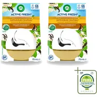 Air Wick 2 x Decosphere - Luchtverfrisser - Vanille & Kamperfoelie - 75ml - Grootverpakking - Vaatwasstrips - Luchtverfrisser - Geur - Geurverspreiding - Vanille - Kamperfoelie