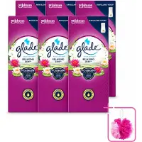 Glade 6 x – Touch & Fresh Navulling – Relaxing Zen – 10 ml - Bulkverpakking - Geurboost - Douchemop - Luchtverfrisser
