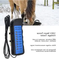 Markenlos Spanningsdetectoren voor omheiningen, meetbereik van 2000-12000V, met 8 neonindicatielampen, geschikt voor boerderijen, tuinen en dierenverblijven