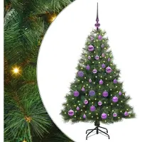 vidaXL Kunstkerstboom met 150 LED met standaard Groen 120 cm PE en PVC