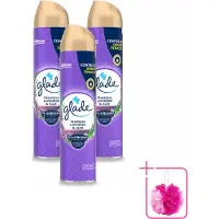 Glade 3 x - Luchtverfrisser Spray - Tranquil Lavender & Aloë - 300 ml - Bulkverpakking - Luchtverfrisser - Douchemop - Frisheid