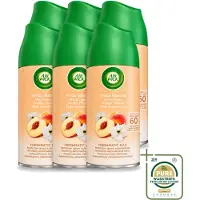 Air Wick 6 x - Luchtverfrisser Navulling - Witte Perzik - Automatische Spray - 250 ml - Wasstrips - Luchtverfrisser - Geurverspreiding - Witte Perzik - Automatische Spray - Geurintensiteit