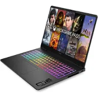 HP HyperX OMEN MAX 16-inch gaming laptop, model 16-ak1091ng, met AMD Ryzen AI 9 processor, 40,6 cm (16 inch) scherm, 2560 x 1600 pixels, 32 GB RAM, Windows 11 Home, zwart