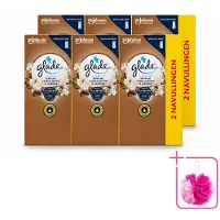 Glade 6 x - Touch & Fresh Navulling - Sensual Sandelhout Jasmijn - 2 × 10 ml - Bulkverpakking - Geur navulling - Douchemop - Sensual Sandalwood Jasmine