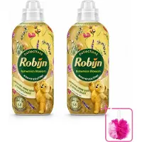 Robijn 2 x – Wasverzachter – Bohemian Blossom – 765 ml - Bulkverpakking - Wasverzachter - Douchemop - Bloemige geur