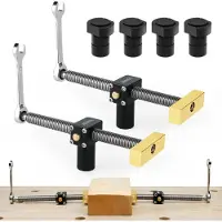 Merkloos Solidchoice - Werkbank Klem met 4 Bench Hooks voor Houtbewerking, 19mm