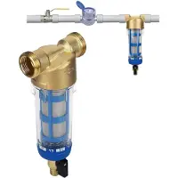 Dripio Sedimentfilter voor water, 50 µm, herbruikbaar, aansluiting G1 mannelijk en G3/4