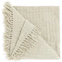 Unique living - Plaid Verlin Dove White -130x180cm