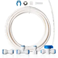 Dripio 3/8" slangstuk en RO-koelkastset, 6,1 meter, inclusief accessoires