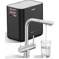 Dripio Waterfilter UVC-AC + Fontas-S II filterkraan, PVD-staal