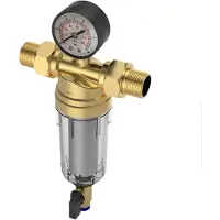 Dripio Terugspoelfilter, 2,5 cm, 40 μm, herbruikbaar, met manometer