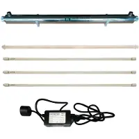 Dripio UV-waterfilter, 55 Watt, 12 liter per minuut, met 3 lampen, voor het hele huis