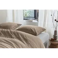 Beddinghouse Dekbedovertrek Osiris Taupe Katoen-240 x 200 / 220 cm | Lits-Jumeaux