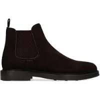 Manfield Bruine suède chelsea boots | Maat 45
