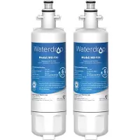 Dripio Waterfilter voor koelkast, 2 stuks, compatibel met Panasonic CNRAH