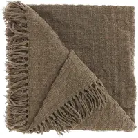 Unique living - Plaid Verlin Taupe -130x180cm