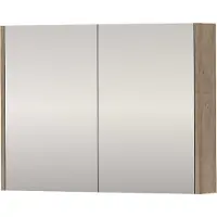 Proline SPK Comfort Spiegelkast Dubbelzijdig 80x14x60 cm Raw Oak
