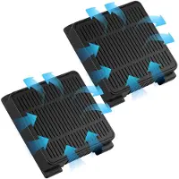 Dripio Twee actieve koolstoffilters voor koelkast, vervangingsfilters, zwart