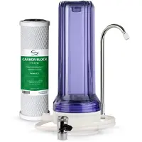 Dripio Waterfilter voor aanrechtblad – Helder, 5 µm koolstoffilter, inclusief accessoires