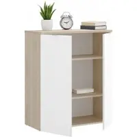 Dmora Alicha - Multifunctionele Kast 2 Deuren, 79x96h cm Wit Glanzend, 2 Planken