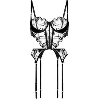 Hunkemoller Ouvert 'Olivia Bustier' zwart