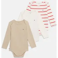 Tommy Hilfiger Rompertje/body 'ESS' beige gemêleerd / rood / wit