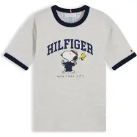 Tommy Hilfiger Shirt 'PEANUTS' navy / geel / grijs / wit