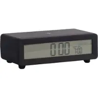 Karlsson Berlin LCD Wekker | 8x4.5x7cm | Zwart
