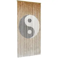 vidaXL Insect Deur Gordijn Meerkleurig 100 x 200 cm Bamboe