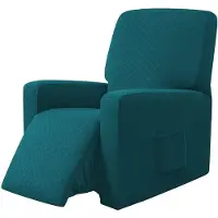 Merkloos Elzusha - Volledige Stretch Fauteuilhoes voor Relaxfauteuil - Grasgroen