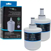 Dripio 2-delige waterfilterset voor Samsung koelkasten, intern gebruik