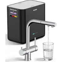 Dripio Waterfilterset met UVC-desinfectie en filterkraan, chroom