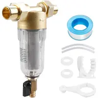 Dripio Terugspoelbaar waterfilter, 2,54 cm, voorfilter, sedimentfilter, voor huishoudelijk water